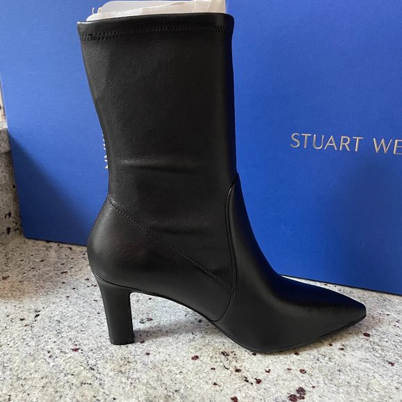 Brandie Leather Sock Boots from STUART WEITZMAN - Picture 4 of 12